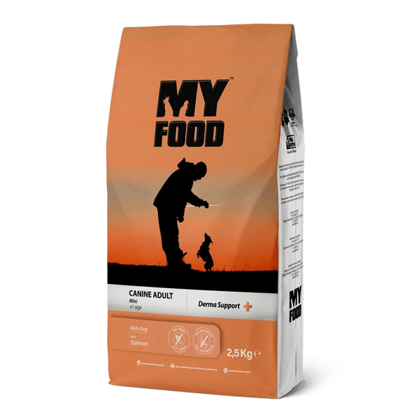 MY FOOD YETİŞKİN KÖPEK MİNİ IRK KURU MAMASI SOMONLU 2,5 KG