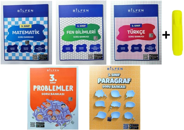 Bilfen Yayınları 3. Sınıf Matematik Fen Türkçe Problem Paragraf Soru Seti