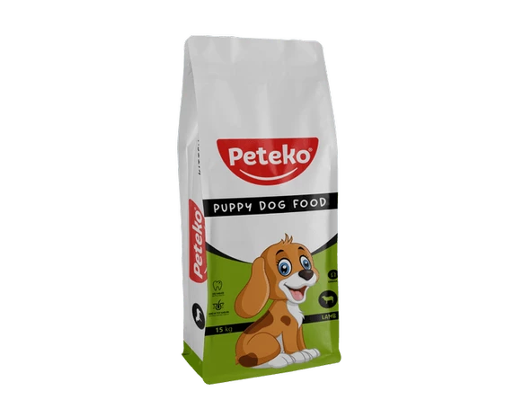 PETEKO YAVRU KÖPEK KURU MAMASI KUZULU VE PİRİNÇLİ 15 KG