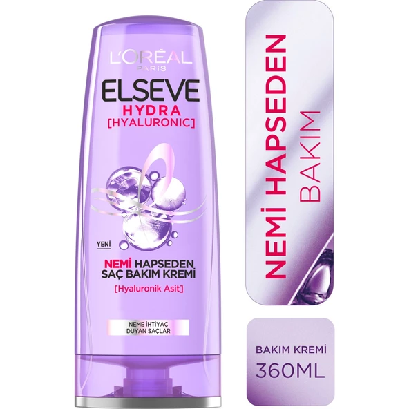 Elseve Hydra [hyaluronic] Nemi Hapseden Saç Bakım Kremi 360 Ml