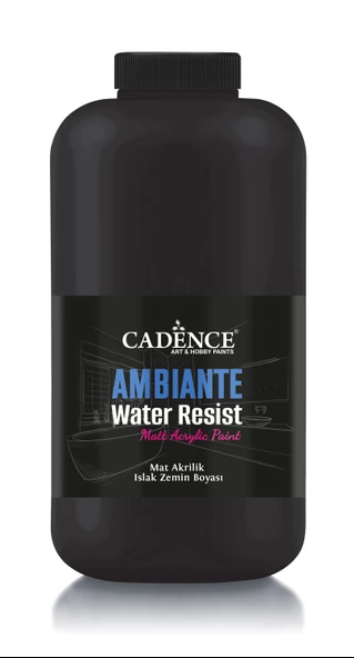 AMBIENTE SUYA DAY. AKR. BOYA AW-24 SİYAH 2000ML + KATALİZÖR 80GR ürün görseli 1