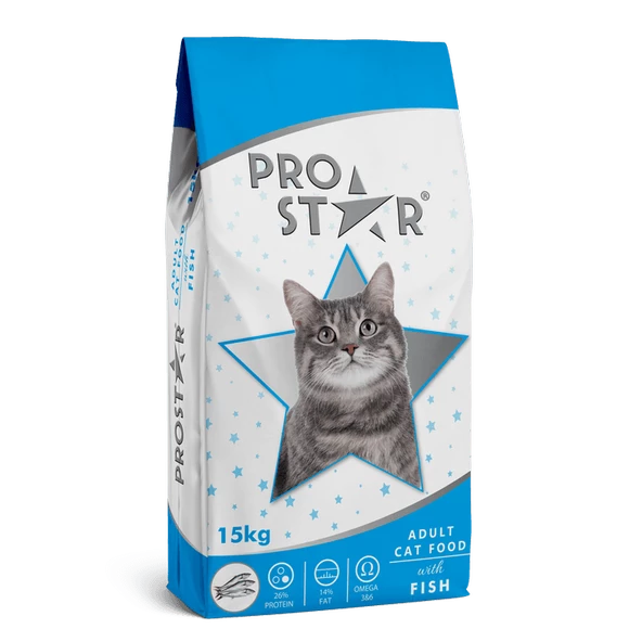 PROSTAR YETİŞKİN KEDİ MAMASI BALIKLI 15 KG