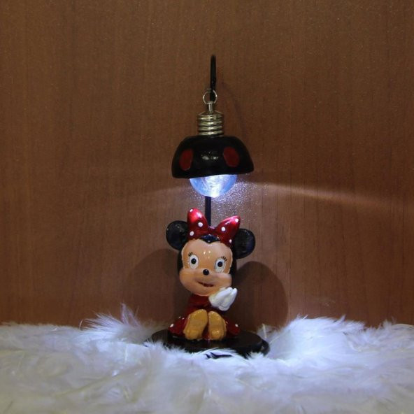 Minnie Mouse Işıklı Biblo Kırmızı Puantiye Detaylı Minnie Mouse - 2