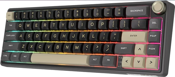 Royal Kludge R65 65% Kablolu US Gaming Klavye (Siyah) - 4