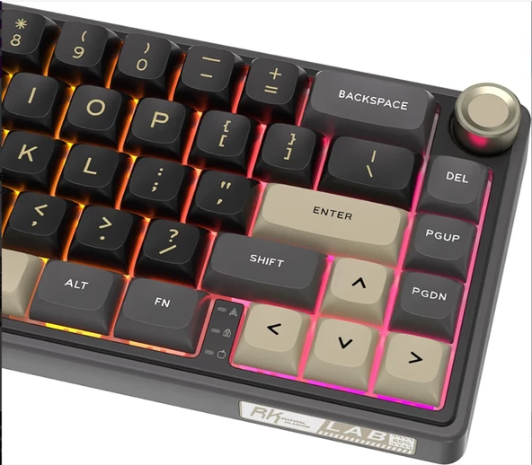 Royal Kludge R65 65% Kablolu US Gaming Klavye (Siyah) - 6