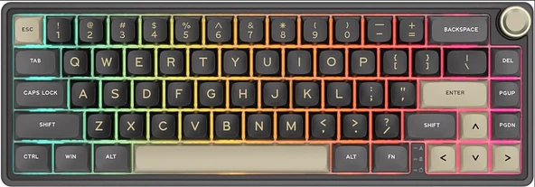 Royal Kludge R65 65% Kablolu US Gaming Klavye (Siyah) - 5