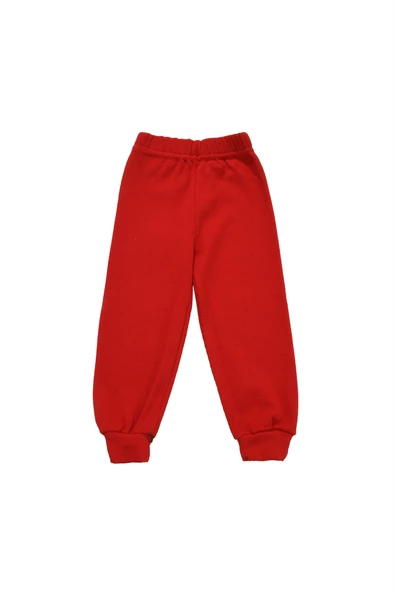 Panda Nakışlı Unisex Bebek Alt Kırmızı - 2