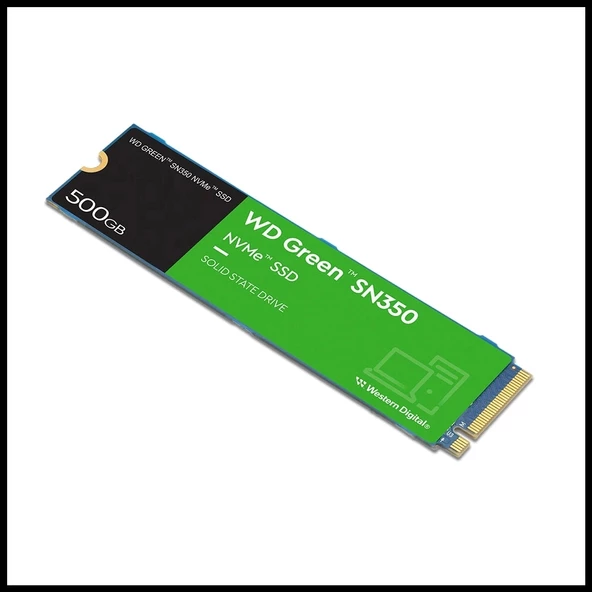 Wd Green Sn350, Wds500g2g0c, 500gb, 2400/1500, Gen3, Nvme Pcıe M.2, Ssd