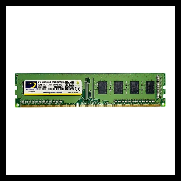 Twinmos Mdd3l8gb1600d, 8gb, Ddr3, 1600mhz, 1.35v Desktop Ram