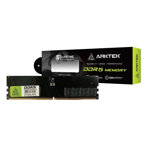 Arktek Akd5s32p5200, 32gb, Ddr5, 4800mhz, 1,35v, Cl40, Desktop, Ram (ıntel Uyumlu)