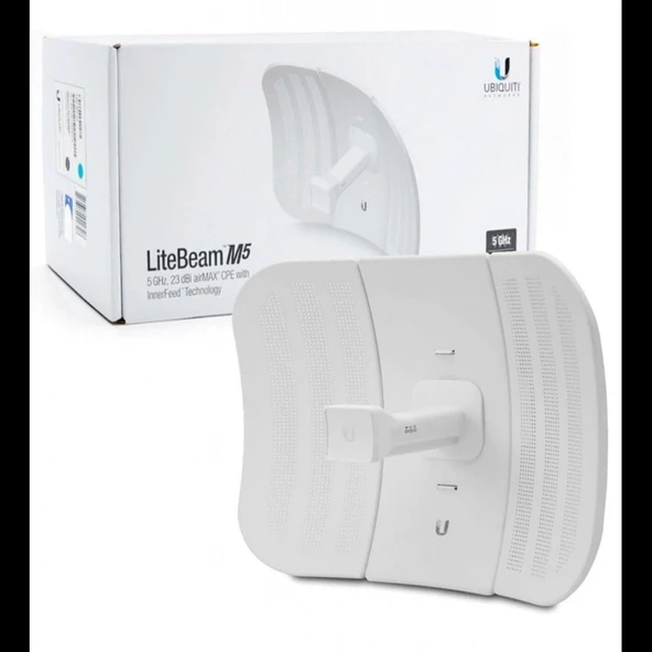 UbıQuıtı Lbe-m5-23,  Litebeam, 5ghz, 100mbps, 23dbi Anten, 5km Menzil Cpe