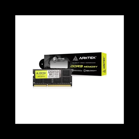 Arktek Akd3s8n1600, 8gb, Ddr3, 1600mhz, 16 Chip, 1,35v, Cl11, Notebook, Sodımm Ram