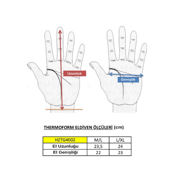 Thermoform Polar Unisex Eldiven-Boyunluk Seti Siyah - 6