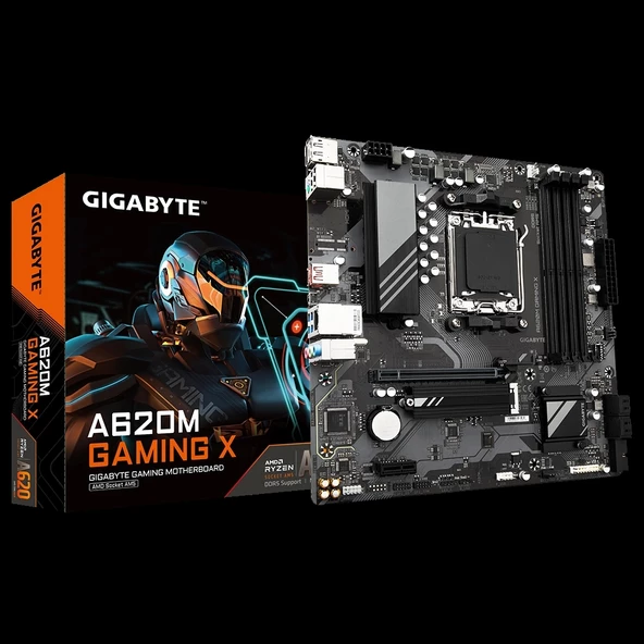 Gıgabyte A620m-gamıng X Rev.1.0, 4xddr5, 1xm.2, Hdmı,dp, Type-c, Amd Ryzen 7000 Serisi, Am5 Soket Anakart