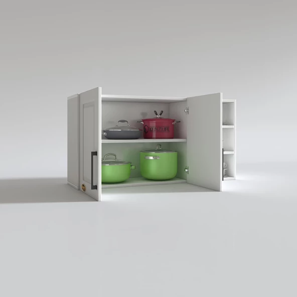 Kenzlife hazır mutfak dolabı maydanoz60 byz mod1 60*120*32 mebran kapak suntalam gövde - Resim 3