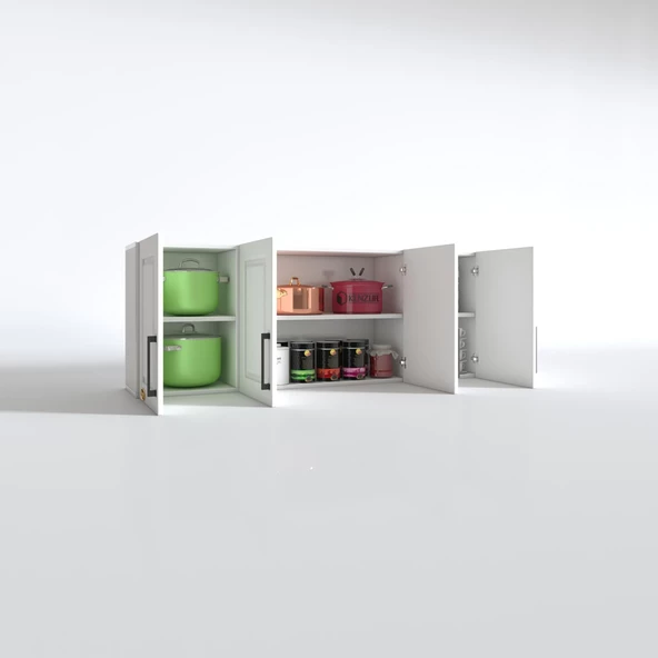 Kenzlife hazır mutfak dolabı soğan60 byz mod1 60*160*32 mebran kapak suntalam gövde - Resim 3