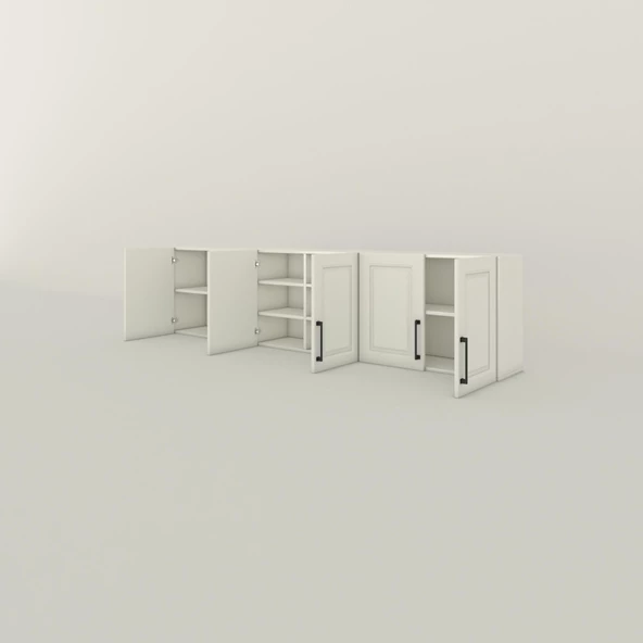 Kenzlife hazır mutfak dolabı bulgur60 byz mod1 60*240*32 mebran kapak suntalam gövde - 4