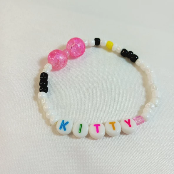 Kitty Sevimli Boncuklu Bileklik - 2