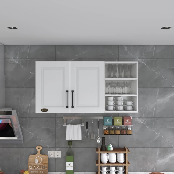 Kenzlife hazır mutfak dolabı maydanoz60 byz mod1 60*120*32 mebran kapak suntalam gövde - Resim 2