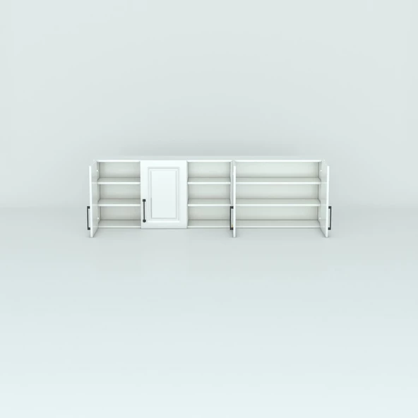 Kenzlife hazır mutfak dolabı fasulye90 byz mod1 90*200*32 mebran kapak suntalam gövde - Resim 3