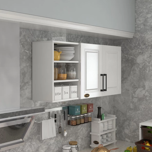 Kenzlife hazır mutfak dolabı kestane60 byz mod1 60*120*32 mebran kapak suntalam gövde ürün görseli