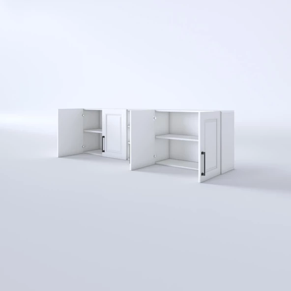 Kenzlife hazır mutfak dolabı fasulye60 byz mod1 60*200*32 mebran kapak suntalam gövde - Resim 4