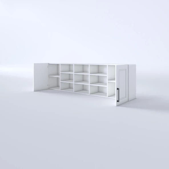 Kenzlife hazır mutfak dolabı nohut60 byz mod1 60*200*32 mebran kapak suntalam gövde - Resim 4