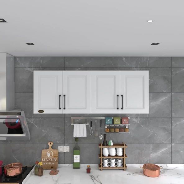 Kenzlife hazır mutfak dolabı havuç60 byz mod1 60*160*32 mebran kapak suntalam gövde - Resim 2