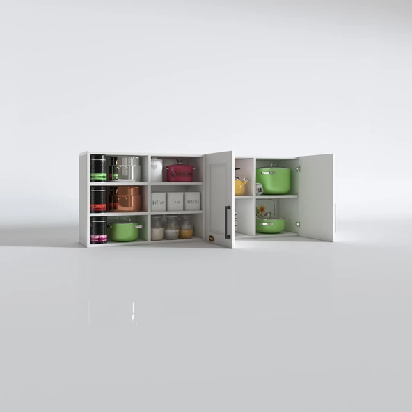 Kenzlife hazır mutfak dolabı patlıcan60 byz mod1 60*160*32 mebran kapak suntalam gövde - Resim 3