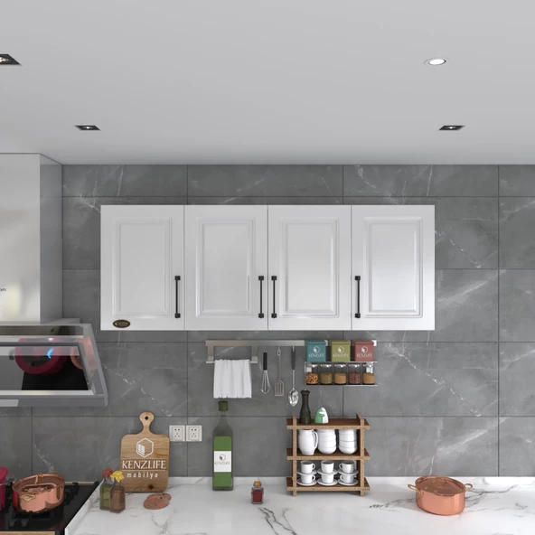 Kenzlife hazır mutfak dolabı soğan90 byz mod1 90*160*32 mebran kapak suntalam gövde - Resim 2