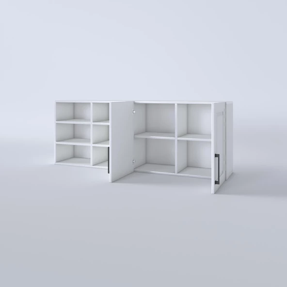 Kenzlife hazır mutfak dolabı patlıcan60 byz mod1 60*160*32 mebran kapak suntalam gövde - Resim 4