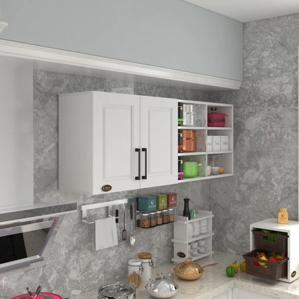 Kenzlife hazır mutfak dolabı zencefil60 byz mod1 60*160*32 mebran kapak suntalam gövde ürün görseli