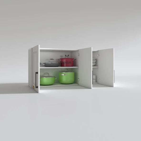 Kenzlife hazır mutfak dolabı limon60 byz mod1 60*120*32 mebran kapak suntalam gövde - 3