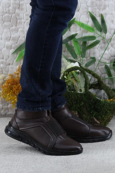 Mehmet Mete 229-1 Kahve Frm Men Çırtlı Kauçuk Taban Hakiki Deri Erkek Bot ürün görseli