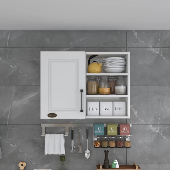 Kenzlife hazır mutfak dolabı tere90 byz mod1 90*080*32 mebran kapak suntalam gövde - 2