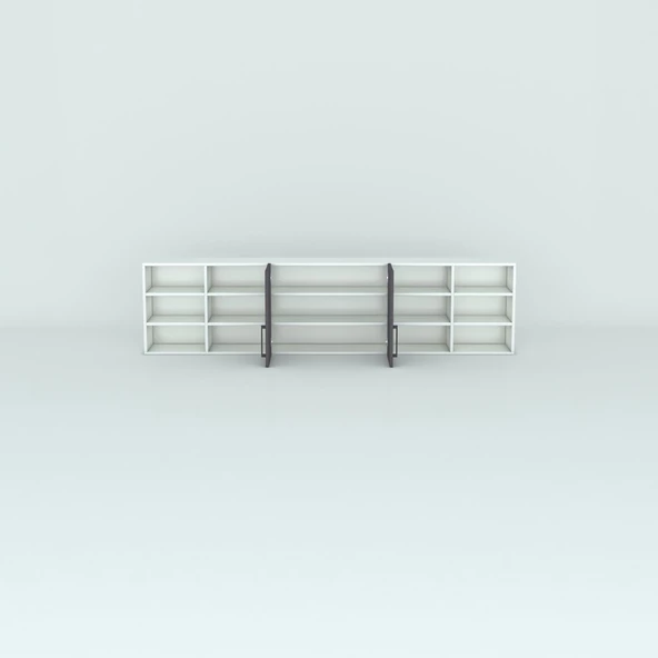 Kenzlife hazır mutfak dolabı mercimek90 gri mod2 90*240*32 mebran kapak suntalam gövde - Resim 3