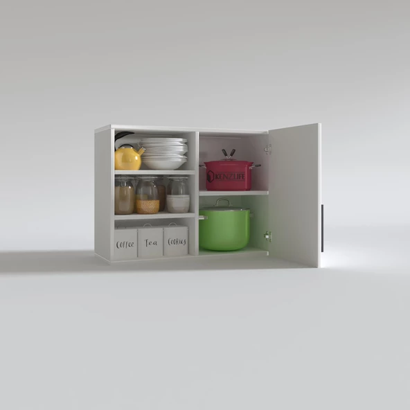 Kenzlife hazır mutfak dolabı roka60 byz mod1 60*080*32 mebran kapak suntalam gövde - Resim 3