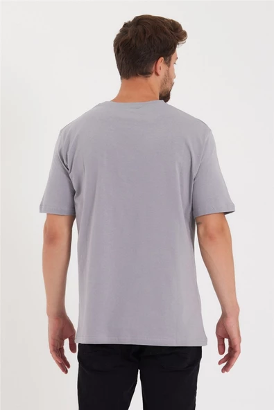 Erkek V Yaka Slim Fit T-Shirt - 5