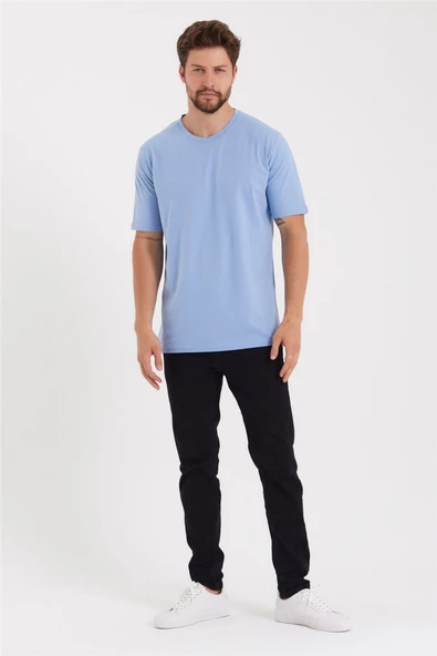 Erkek V Yaka Slim Fit T-Shirt - 8