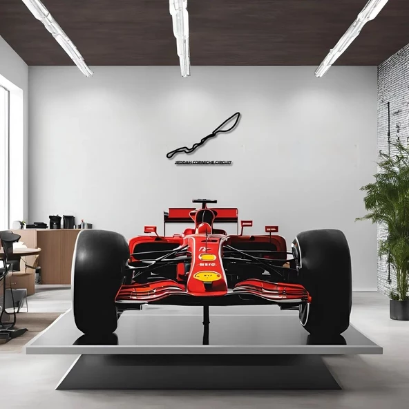 Metal Dekor Sudi Arabistan Grand Prix Metal Duvar Tablosu Formula 1 - 3