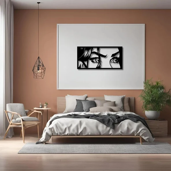 Dekoratif Metal Sanatı Pop Art 3 Metal Duvar Tablosu Pop Art