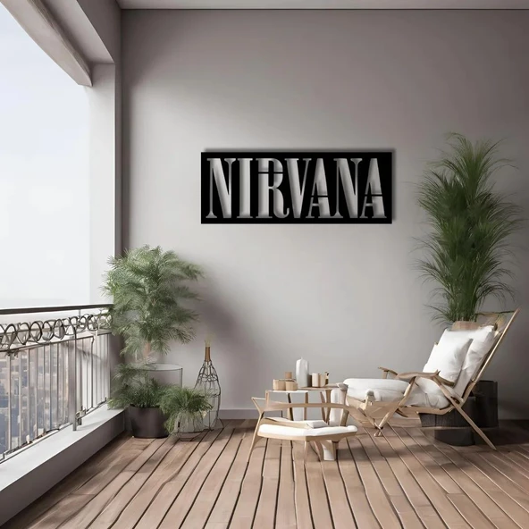 Dekoratif Metal Sanatı Nirvana Metal Duvar Tablosu Sanat - 2