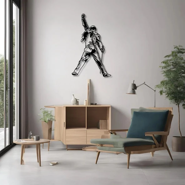 Dekoratif Metal Sanatı Freddie Mercury Metal Duvar Tablosu Sanat - Resim 5