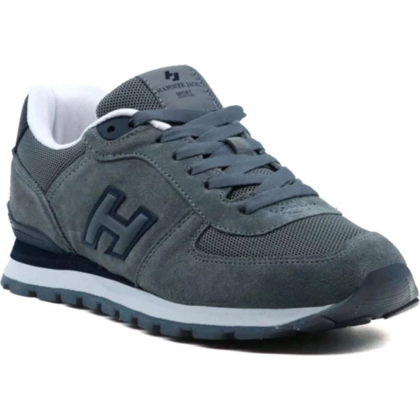 HAMMER JACK 19250 GRİ HAKİKİ DERİ COMFORT CASUAL GÜNLÜK SPOR AYAKKABISI - 5