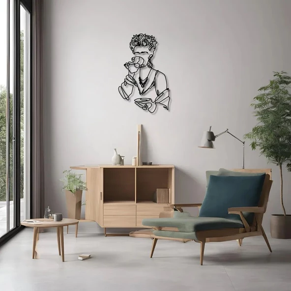 Özel Tasarım Metal Tablolar Frida (Frida) Metal Duvar Tablosu Sanat - Resim 4