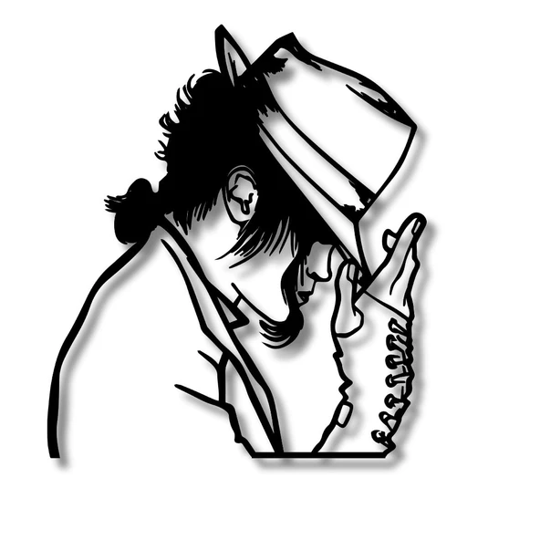 Metal Dekor Michael Jackson 2 Metal Duvar Tablosu Portre - 2