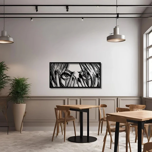 Lazer Kesim Metal Duvar Dekoru Pop Art 23 Metal Duvar Tabosu Pop Art - Resim 4