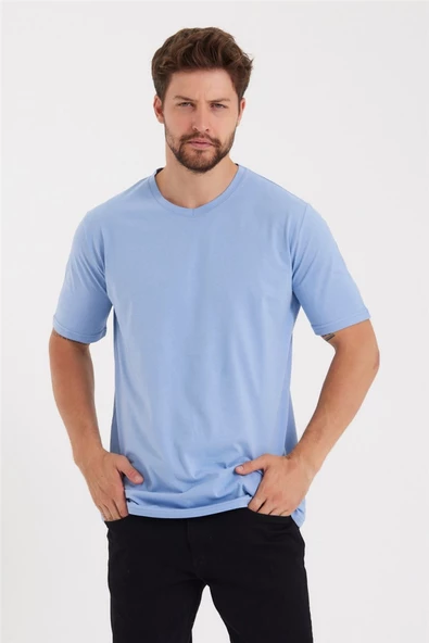Erkek V Yaka Slim Fit T-Shirt - 9