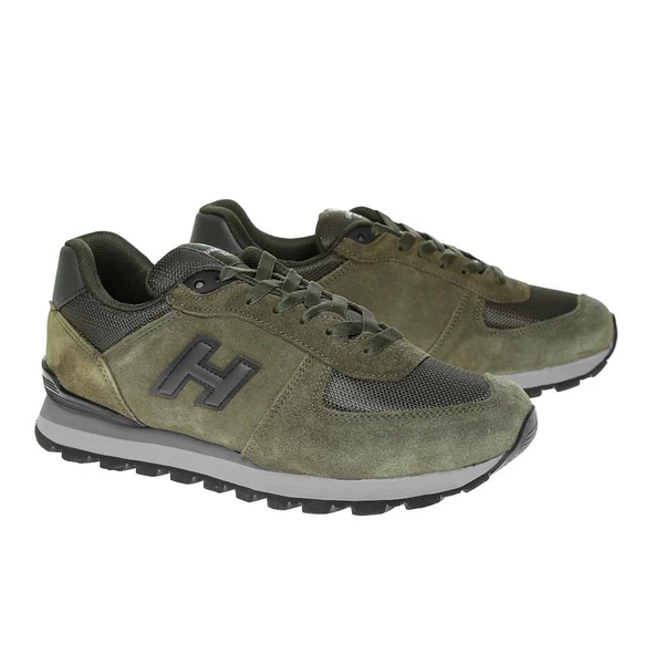 HAMMER JACK 102 19250 HAKİ RENK HAKİKİ DERİ CASUAL GÜNLÜK SPOR AYAKKABISI - 2