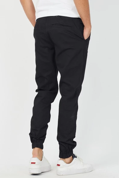 Erkek Bej Paça Lastikli Likralı Jogger Pantolon - 10